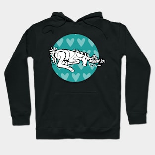 Sleeping Unicorn — Inktober Unicorn illustration series Hoodie